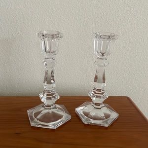 Vintage Toscany Crystal Candlestick